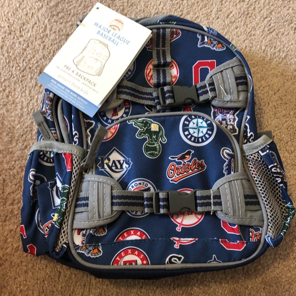 Pottery barn kids NWT mlb backpack pre-k